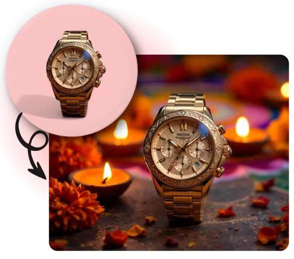 AI Diwali Product Photoshoot for eCommerce Ads