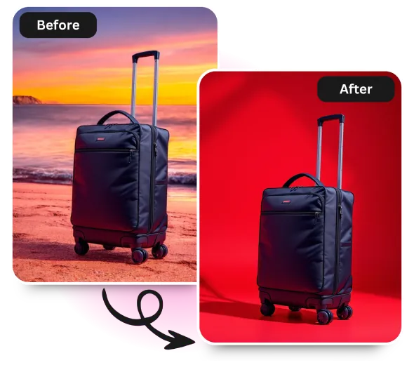 AI Red Background Generator for Professional Images