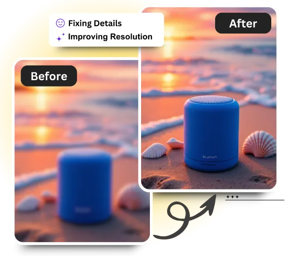 AI Sharpen Image for Clear, High-Resolution Photos 