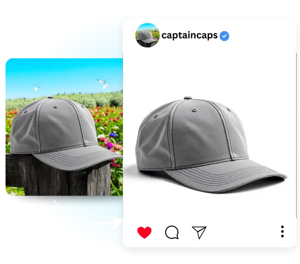 AI White Background for Social Media Posts