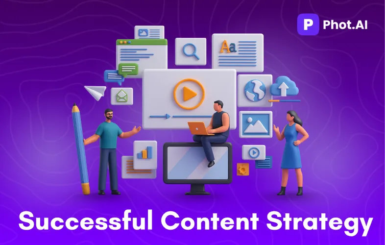 How to Build a Successful Content Strategy with Phot.AI blog cover