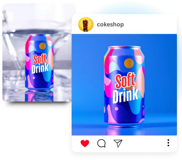 Create Stunning Social Media Graphics with a Blue Background