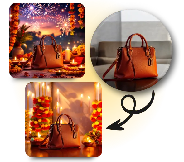 AI Diwali Product Mockups for WhatsApp & Influencers