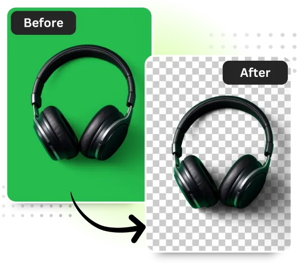 Green Screen Remover AI tool for Social Media & E-Commerce