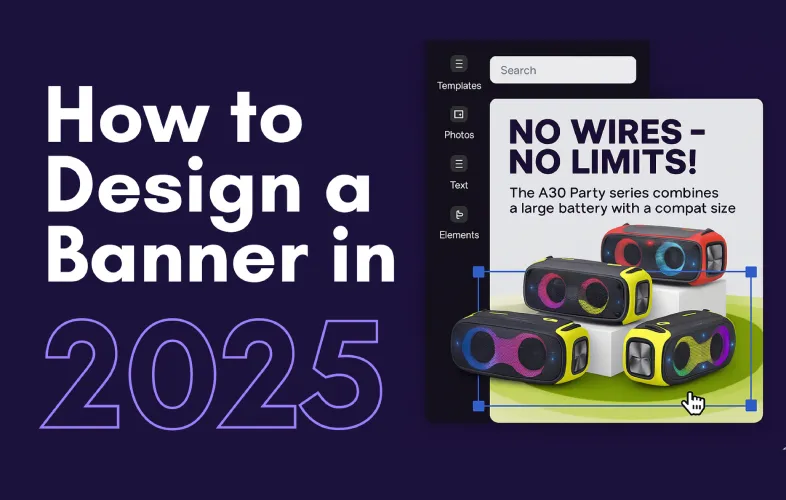 How to Design a Banner in 2025 – A Simple Guide with Phot.AI blog cover