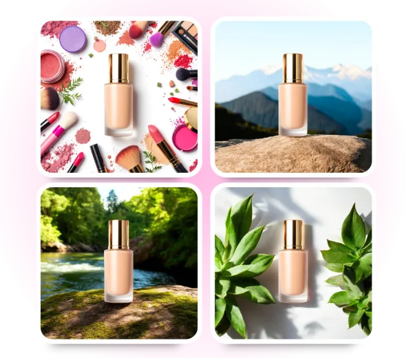 Create Cosmetic Background Mockups As You Like