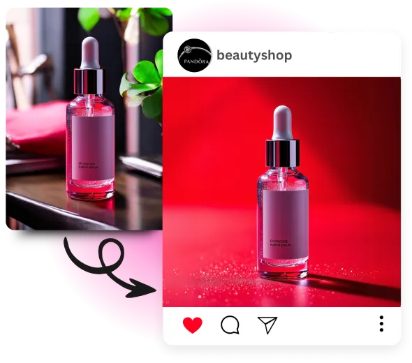 Create Eye-Catching Social Media Content with a Red Background