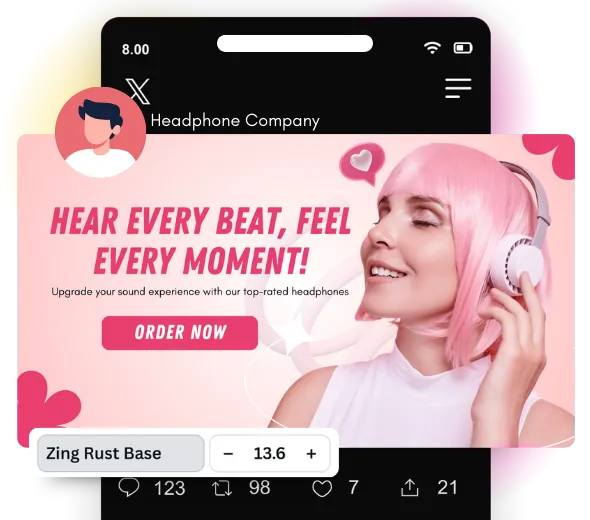 No Watermark Twitter Ad Maker for Personal & Professional Use